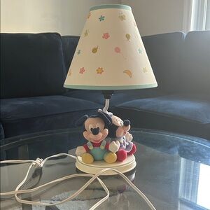 Mickey Mouse Table Lamp with Colorful Shade